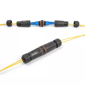   Delock Optikai szálas kábel csatlakoztató SC Duplex anya - SC Duplex anya APC M20 cérnával IP68 por és vízhatlan (DL-88148)