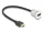Delock HDMI beépített anya 8K 60 Hz kábelcsatlakozóval 30 cm, alumínium (DL-88180)