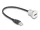 Delock USB 2.0 A-típusúbeépített anya kábelcsatlakozóval 30 cm, alumínium (DL-88181)