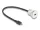 Delock USB 2.0 Micro-B beépített anya kábelcsatlakozóval 30 cm, alumínium (DL-88184)