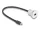 Delock USB 2.0 Mini-B beépített anya kábelcsatlakozóval 30 cm, alumínium (DL-88186)
