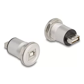   Delock USB 2.0 A-típusú   B-típusú beépített anya alumínium (DL-88194)