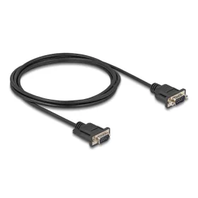   Delock D-Sub9-es, RS-232 soros kábel, apa-apa, 2 m (DL-88218)