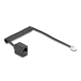   Delock Telefon csavart kábel RJ11 apa - RJ45 anya fekete színű 1 m (DL-88720)