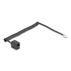   Delock Telefon csavart kábel RJ11 apa - RJ45 anya fekete színű 2 m (DL-88721)