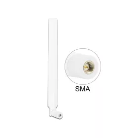   Delock LTE antenna SMA 0 ~ 4 dBi mindenirányú forgatható rugalmas csatlakozással fehér (DL-88977)
