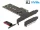 Delock PCI Express x4-kártya - 1 x belső NVMe M.2 Key M hűtőbordával és RGB LED megvilágítással - al (DL-89013)