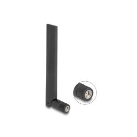   Delock WiFi 6E antenna RP-SMA-dugó 3 dBi irányított, csuklós csatlakozó, fekete (DL-89078)