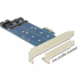   Delock PCI Express kártya > 2 x belső M.2 NGFF (DL-89374)