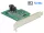 Delock PCI Express-kártya > 1 x belso NVMe M.2 PCIe / 1 x belso SFF-8643 NVMe   alacsony profilú for (DL-89517)
