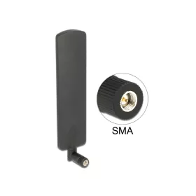   Delock LTE antenna SMA-dugó 2 dBi mindenirányú, dönthető csatlakozással (fekete színű) (DL-89604)