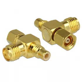   Delock adapter SMC jack > SMC dugó > SMA jack T-darab (DL-89629)