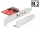 Delock PCI Express Kártya > 1 x belső M.2 Key E - alacsony profilú formatényező (DL-89889)