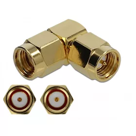   Delock Adapter SMA-dugó apa RP-SMA-dugó 90  10 GHz (DL-89951)