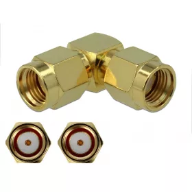   Delock Adapter RP-SMA-dugó apa RP-SMA-dugó 90  3 GHz (DL-89962)