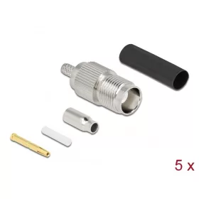  Delock TNC Buchse RG-174 / RG-316 krimpelésére illeszkedő süllyesztő csővel (DL-90016)