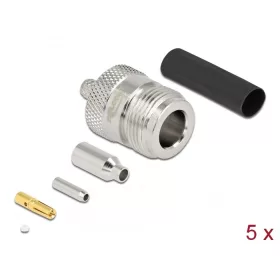   Delock N anya RG-174 / RG-316 krimpelésére illeszkedő süllyesztő csővel (DL-90018)