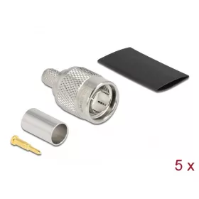   Delock TNC apa RG59 krimpelésére illeszkedő süllyesztő csővel (DL-90030)