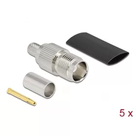   Delock TNC anya RG59 krimpelésére illeszkedő süllyesztő csővel (DL-90031)