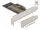 Delock PCI Express x4-kártya - 1 x belső NVMe M.2 Key M 80 mm - alacsony profilú formatényező (DL-90047)