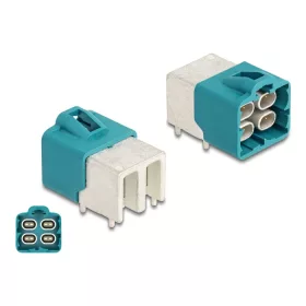   Delock HDMTD négyes csatlakozó szögletes PCB-hez (DL-90145)