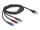 Delock USB töltő kábel 3 az 1-A-típusú apa Lightning -, Micro USB- és USB Type-C  csatlakozáshoz 3-színű 2 m (DL-90156)