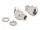 Delock DC csatlakozó anya 5,5 x 2,5 mm-es forrasztott foglalatfej verzióval ívelt - Hexagon 20 V / 10 A (DL-90182)