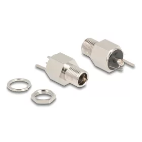   Delock DC csatlakozó anya 5,5 x 2,5 mm-es forrasztott foglalatfej verzióval - Hexagon 20 V / 9 A (DL-90188)