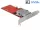 Delock PCI Express x8 kártya - 2 x belső NVMe M.2 M-kulcs - alacsony profilú formatényező (DL-90305)