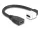 Delock Keystone modul HDMI kábel anya - anya 90 -ban hajlított 8K 60 Hz 20 cm, fekete (DL-90321)