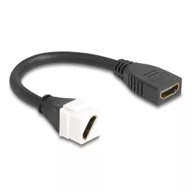   Delock Keystone modul HDMI kábel anya   anya diagonális 8K 60 Hz 20 cm, fekete (DL-90326)