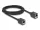 Delock Hálózat bővítő kábel RJ45 anya - RJ45 anya Cat.6A S/FTP 2 m fekete (DL-90331)