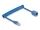 Delock RJ45 tekercses kábelcsatlakozó a jack csatlakozóhoz Cat.6 UTP 0,6 m   1,2 m kék (DL-90365)