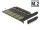 Delock PCI Express x16-kártya > 5 x belső M.2 aljzat B nyílással / SATA (DL-90435)