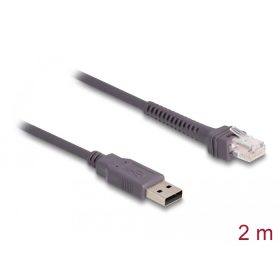   Delock RJ50   A-típusú USB 2.0 vonalkód olvasó kábel 2 m (DL-90599)