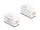 Delock Keystone modul, RJ45-aljzat - RJ45-aljzat, Cat.6A UTP fehér (DL-90639)