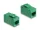 Delock Keystone modul, RJ45-aljzat - RJ45-aljzat, Cat.6A UTP zöld (DL-90640)