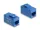 Delock Keystone modul, RJ45-aljzat - RJ45-aljzat, Cat.6A UTP kék (DL-90642)
