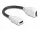 Delock Keystone modulkábel HDMI anya-hüvely 8K 60 Hz 20 cm fehér (DL-90684)