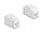 Delock Keystone modul összekötő RJ45 aljzat RJ45 aljzat, Cat.6A UTP, fehér (DL-90719)
