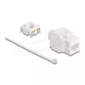   Delock Keystone modul RJ45 aljzat LSA, Cat.6A UTP 180  szerszám nélküli (DL-90722)