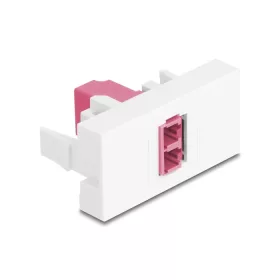   Delock Easy 45 Modul LC Duplex anya LC Duplex anya fehér / lila (DL-90846)