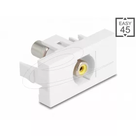   Delock Easy 45 modul RCA anya RCA anya sárga/fehér (DL-90856)
