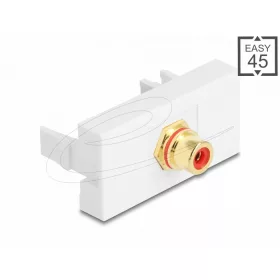   Delock Easy 45 modul RCA anya RCA anya aranyozott piros/fehér (DL-90860)
