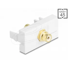   Delock Easy 45 modul RCA anya RCA anya aranyozott fehér / fehér (DL-90861)