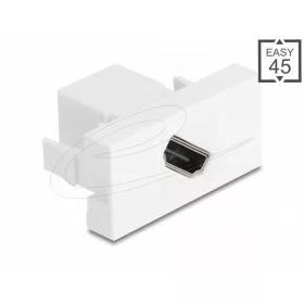   Delock Easy 45 modul HDMI anya-alj átlós 8K 60 Hz fehér (DL-90874)