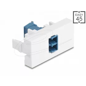   Delock Easy 45 modul LC Duplex anya LC Duplex anya lézeres védelmi flippel kék/fehér belsejében (DL-90876)