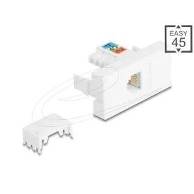 Delock Easy 45 Modul RJ12 jack  - LSA UTP fehér (DL-90897)