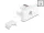 Delock Easy 45 Modul RJ12 jack  - LSA UTP fehér (DL-90897)