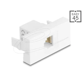   Delock Easy 45 Modul RJ12 jack - RJ12 jack UTP fehér (DL-90898)